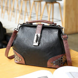 Rivet Bag For Women PU Leather Autumn And Winter 2021 New Korean Handbags Buckle Single Shoulder Bags Portable Messenger Bag