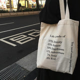 Women's Bags Tote New Korean Ins Same Canvas Shoulder Bag Female Shopping Bag Student Shoulder Bag Handbag