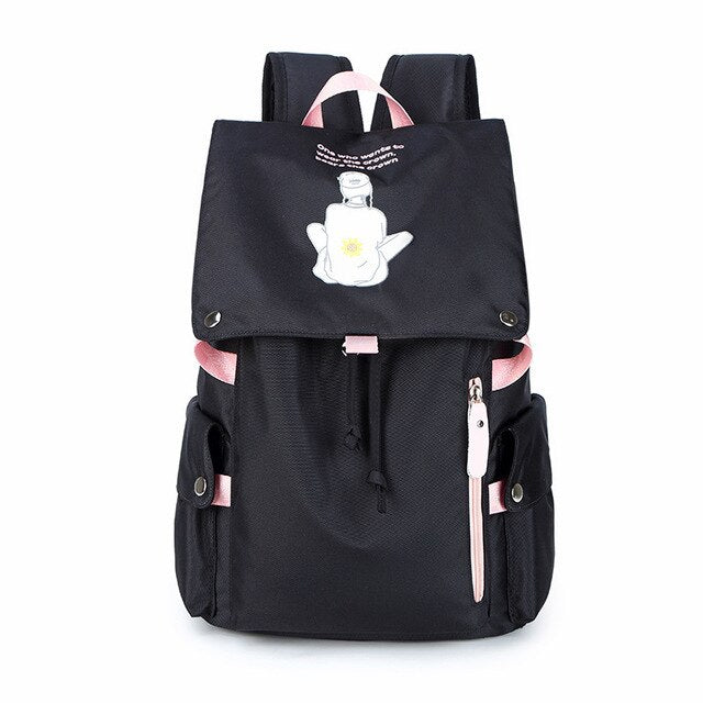 New  Casual Oxford Backpack Women Black Waterproof Nylon School Bags for Teenage Girls High Quality Fashion Travel Backpack