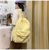 New Waterproof Nylon Women Backpack Female Travel Bag Backpacks Schoolbag for Teenage Girls Solid Color Bookbag Mochila Bookbag