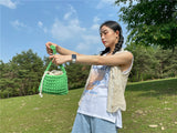 Casual Rope Woven Women Shoulder Bags Designer Knitted Lady Handbags High Quality Summer Beach Small Tote Bali Purses