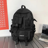 Kylethomasw New fashion simple men's and women's backpacks, students' wild schoolbags, multi-functional men's and women's backpacks
