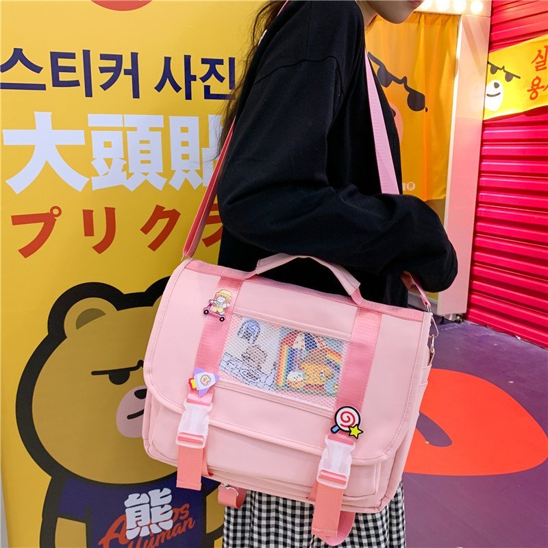 Japanese Fashion Ladies Backpack Double Waterproof Kawaii Women School Bags for Teenager Girls Shoulder Backpacks Cute Bagpack