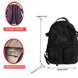 Kylethomasw New High Quality Nylon Women Backpack Female Multi-pocket Travel Rucksack Student School Bags for Teenage Girls Boys 3 Styles