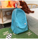 New Waterproof Nylon Women Backpack Female Travel Bag Backpacks Schoolbag for Teenage Girls Solid Color Bookbag Mochila Bookbag