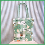 Kylethomasw Kawaii Boba Bear Strawberry Shopper Bag With Zipper Cute Peach Canvas Shopping Bags For Women Reusable Tote Handbag Shoulder Bag