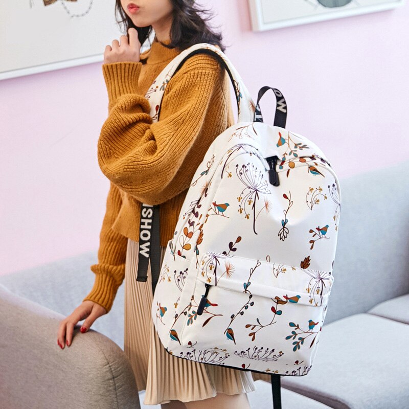 New  Waterproof Polyester Backpack for School Teenagers Girls Multifunction Women Travel Backpacks Female Bag Book Mochilas