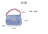 Kylethomasw Candy Color Women Shoulder Bag Korean Corduroy Handbag Ins Fashion Casual Underarm Bags Zipper Work Cotton Handbags Female WY376