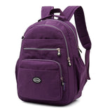 Women Backpack Waterproof Nylon School Bags for Teenager Girls Multi-Function Preppy Style Backbag