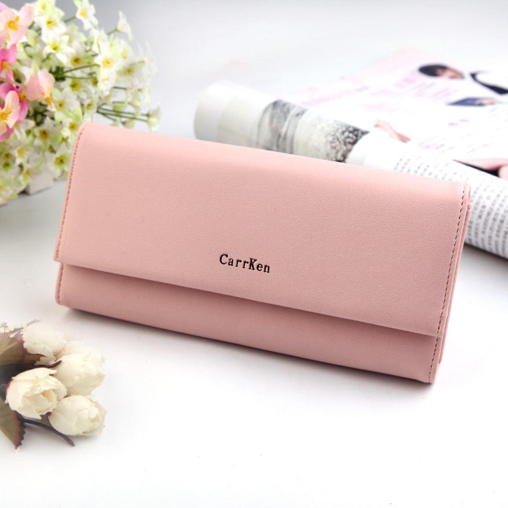 Kylethomasw Women Wallets Brand Design High Quality Leather Wallet Female Hasp Fashion Dollar Price  Long Women Wallets And Purses Ladies