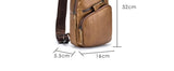 Famous brand Genuine Leather Men Messenger Bag Casual Crossbody Bag Fashion Men's Handbag men chest bag Male Shoulder Bag