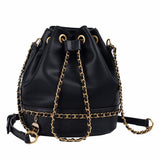 Kylethomasw Women Bag PU Leather Shoulder Bag Fashion Chain Bucket Bag Bolsa Feminina Luxury Handbags Women Bags Designer Bolsos Mujer