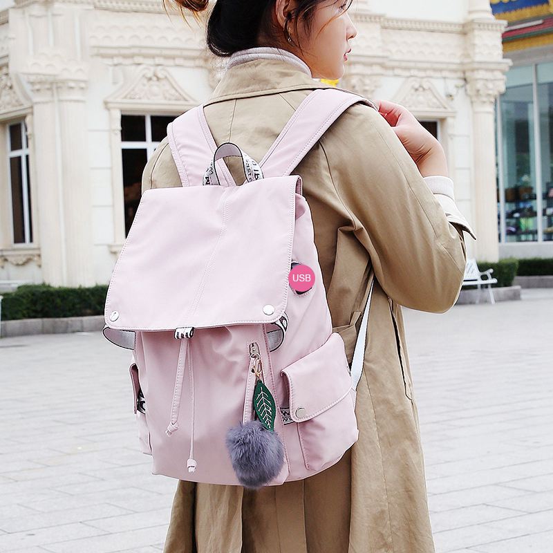 New  Casual Oxford Backpack Women Black Waterproof Nylon School Bags for Teenage Girls High Quality Fashion Travel Backpack