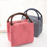 New Fashion Portable Insulated Canvas Lunch Bag Thermal Food Picnic Lunch Bags for Women Kids Men Cooler Lunch Box Bag Tote