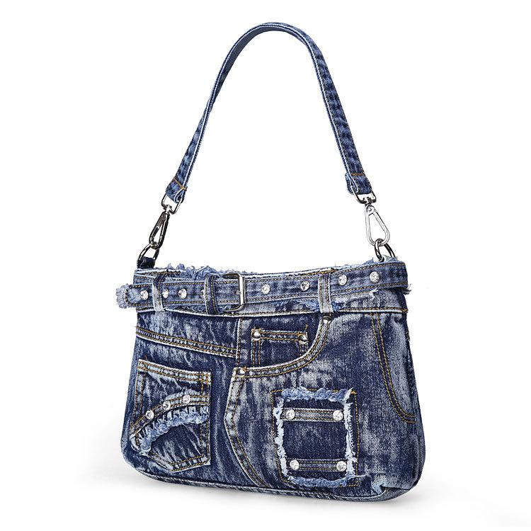 Kylethomasw Casual Fashion  Denim Women Bag Lady Handbags Jeans Totes Women Shoulder Bags Women's Tote Bag Cowboy Bags