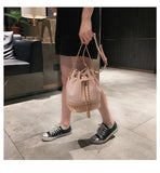 Kylethomasw Women Bag PU Leather Shoulder Bag Fashion Chain Bucket Bag Bolsa Feminina Luxury Handbags Women Bags Designer Bolsos Mujer