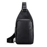 Men Chest Bags Leather Designer Messenger Shoulder Crossbody Bags for Men Designer Casual Multi-function Chest Pack Business Bag
