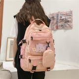 Kylethomasw  Waterproof Oxford Women Backpack Fashion Unisex Net Pocket School Bags For Teenage Bagpack Large Capacity Travel Backpack
