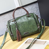 SWDF 2022 New Arrival Fashion Woman Bag for Ladies Retro PU Leather Bag Female Tassel Zipper Crossbody Bags