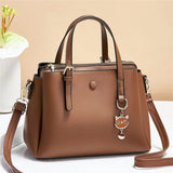 Luxury Brand Designer Soft PU Leather Women's Messenger Bag Large-capacity Tote Handbags Fashion Girls Shoulder Bags For Woman