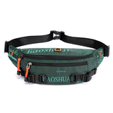 Fashion Letter Waist Bags for Men Casual Nylon Running Waist Packs Cross Body Belt Bag Fanny Pack Travel Storage Chest Bags 2022