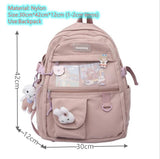 Kylethomasw Japanese Fashion Backpack Women School Bags For Teenage Girls Multipockets Mesh Nylon Backpacks Mochila Feminina Bag Bolsa Mujer