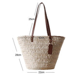 Kylethomasw  New Fashion Women Straw Woven Shoulder Crossbody Messenger Bag Summer Beach Holiday Large capacity Chain Saddle Bags Small Purse
