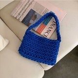 Casual Rope Woven Women Shoulder Bags Designer Knitted Lady Handbags High Quality Summer Beach Small Tote Bali Purses