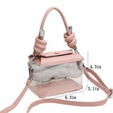 Kylethomasw PVC Jelly Luxury Women Design Handbags Crossbody Wallets Bag  2022 High Quality Girls Female Shopper Fashion Transparent Box Bag
