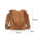 Kylethomasw Female PU Shoulder Bag Bucket Handbag Women's Leather Frosted Large Capacity Messenger Bag Luxury Women Brand Handbags Z202