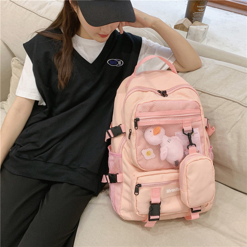 Kylethomasw  Waterproof Oxford Women Backpack Fashion Unisex Net Pocket School Bags For Teenage Bagpack Large Capacity Travel Backpack