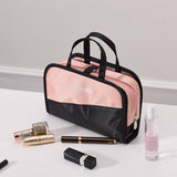 Women's Two In One Cosmetic Bag Travel Storage Bag Portable Handbag Organizer Wash Bag Makeup Case Clutchs Beauty Toiletry Bag