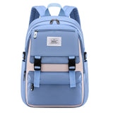 Blue Backpacks for Girls Primary School Grade 1-6 Students Book Bags Lightweight Casual Kids Satchels Boy Knapsack Child Mochila