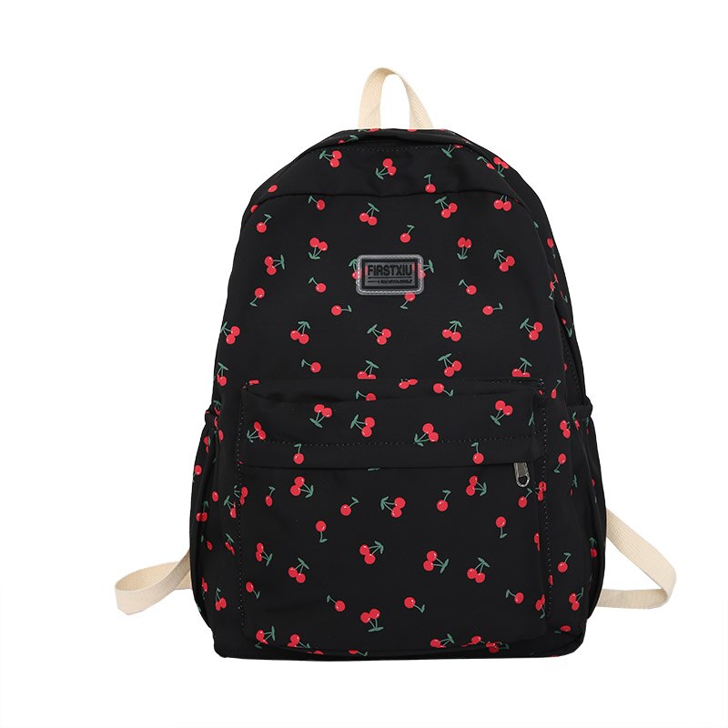 Kylethomasw New Waterproof Nylon Printing Women Backpack Female Kawaii Travel Bag Big Cute Schoolbag for High School Teenage Girls Students