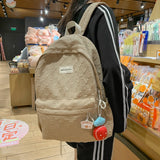 Kylethomasw Women Cute Backpack Large Capacity Female Harajuku School Bag College Lady Kawaii Nylon Backpack Fashion Book Girl Bag Student