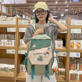 Kylethomasw Lady Trendy Waterproof Bag Girl Travel Book Backpack Female Laptop Leisure College Boys Backpack Fashion Women Nylon School Bags