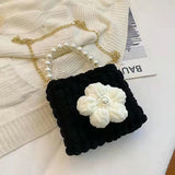 Kylethomasw Complete Bag Sweet Flower Bag Hand Woven Bag Strip Wool Handmade INS Hot Sale Crochet Flower Bag For Women New Fashion