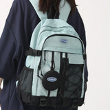 Kylethomasw Nylon Male Female Waterproof College Backpack Men Women Laptop Bag Black Cool Boy Girls Travel Bags Fashion Lady Backpack Trendy