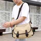 Kylethomasw  men's handbag canvas shoulder bag Messenger bag men fashion tide bag casual laptop leisure bag crossbody luxury bags