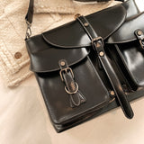Kylethomasw Retro Multiple Pockets Bag PU Leather Crossbody Bags for Women Hit Trend Women's Branded Trending Side Bag Shoulder Handbag