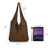 Kylethomasw Knitted HandBag For Women Beach Hobo Bag Casual Lightweight Shoulder Tote Bag Female Boho Style Shopping Woven Handbag