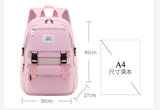 Blue Backpacks for Girls Primary School Grade 1-6 Students Book Bags Lightweight Casual Kids Satchels Boy Knapsack Child Mochila