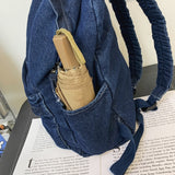 Kylethomasw Female Canvas Travel Denim Book Bag Ladies Kawaii Backpack Women Leisure School Bag Girl Vintage Laptop College Backpack Fashion