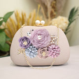 Kylethomasw Flower Evening Bag Women's Luxury Handbag Elegant Banquet Bag Female Party Clutch Purse Z421