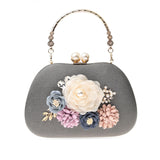 Kylethomasw Flower Evening Bag Women's Luxury Handbag Elegant Banquet Bag Female Party Clutch Purse Z421