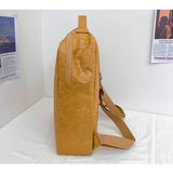 New Vintage Kraft Paper Women Backpack High Quality Fashion Cartoon Printing Portable Travel Bag Teenage Girls Schoolbag Bookbag