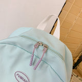 Lady Cute Transparent College Backpack Female Badge Laptop Student Bag Girl Travel Book Backpack Fashion Women Kawaii School Bag