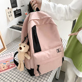 Kylethomasw Japanese Harajuku Simple Nylon Women Backpack Male Fashion High School College Student Schoolbag Casual Travel Backpacks mochila