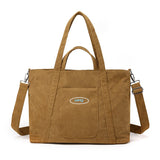 Kylethomasw Stripe Cute Corduroy Woman Bag Female Tote Bags Ladies Hand Bags 2023 New Casual Girls Crossbody Pack Bolsos Sac A Main