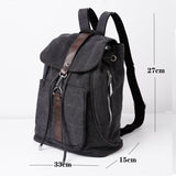 Kylethomasw New Trend Men's Backpack Male Shoulder Bag Casual Solid Canvas School Bag Large Capacity Travel Blosa Z375